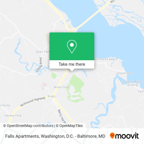 Falls Apartments map