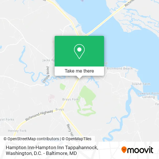 Hampton Inn-Hampton Inn Tappahannock map