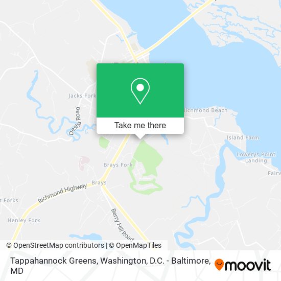 Tappahannock Greens map