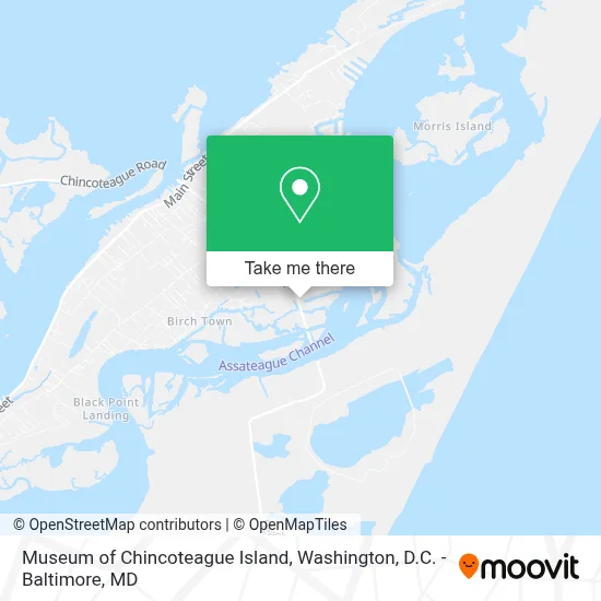 Museum of Chincoteague Island map