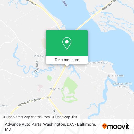 Mapa de Advance Auto Parts
