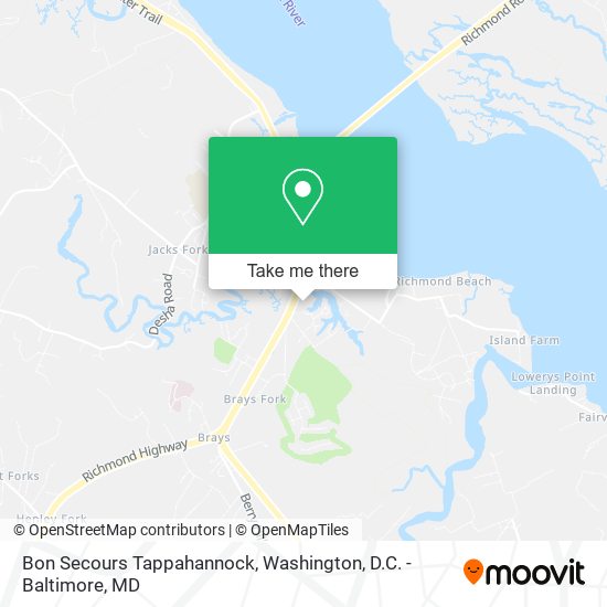 Mapa de Bon Secours Tappahannock