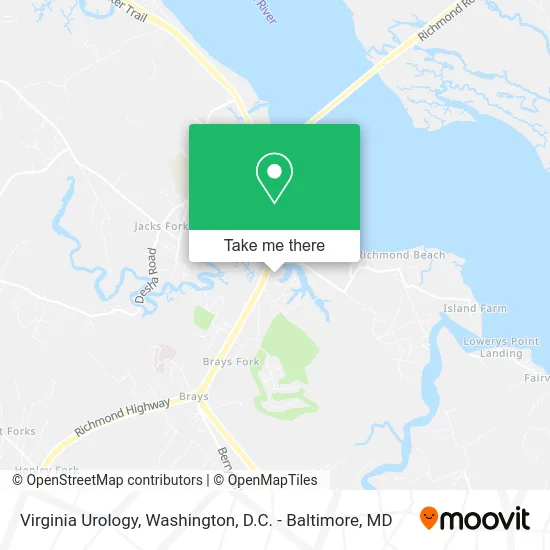 Virginia Urology map