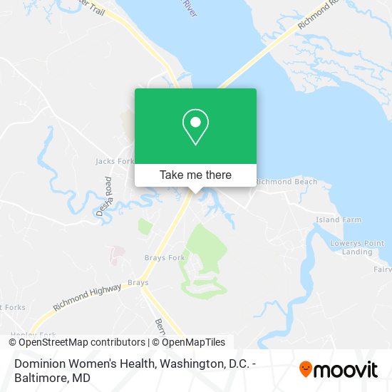 Dominion Women's Health map