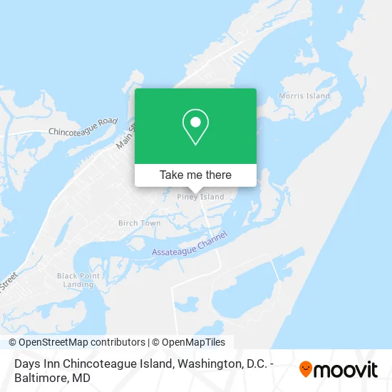 Mapa de Days Inn Chincoteague Island