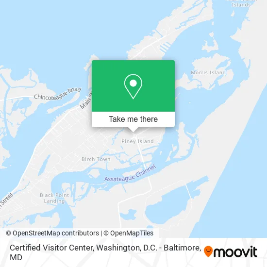 Mapa de Certified Visitor Center