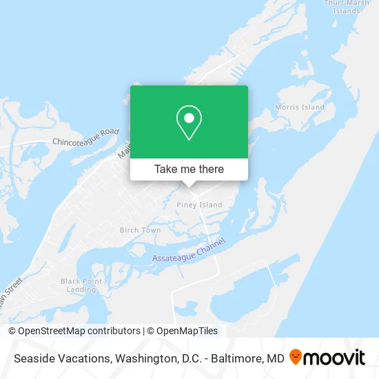 Mapa de Seaside Vacations