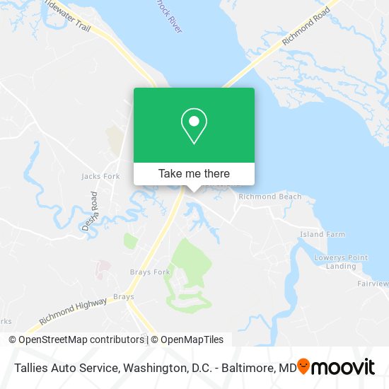 Mapa de Tallies Auto Service