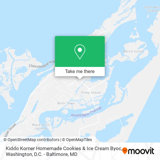Kiddo Korner Homemade Cookies & Ice Cream Byoc map
