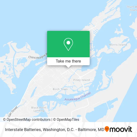 Interstate Batteries map