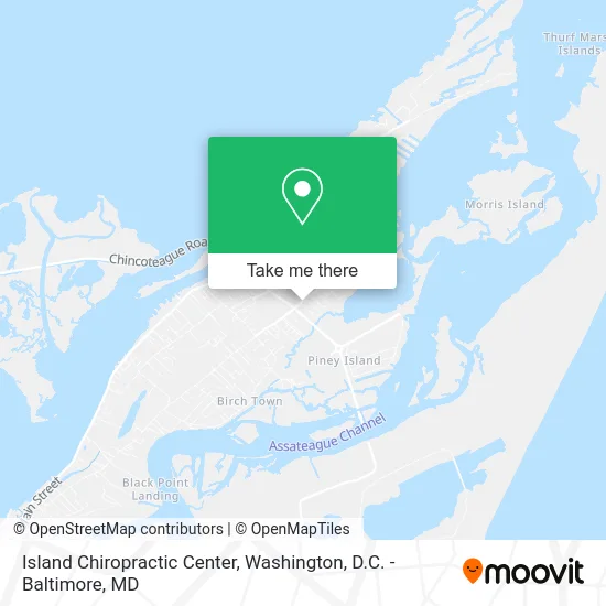 Island Chiropractic Center map