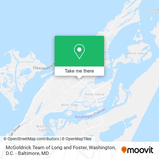 McGoldrick Team of Long and Foster map