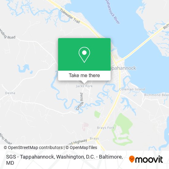 SGS - Tappahannock map