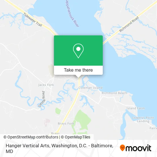 Hanger Vertical Arts map