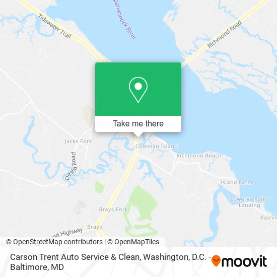 Carson Trent Auto Service & Clean map
