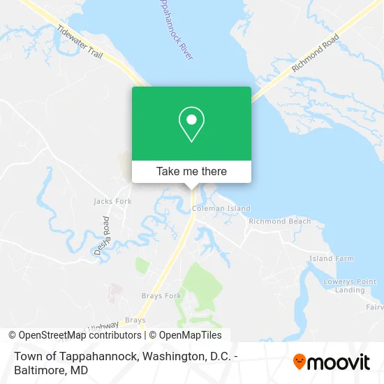 Town of Tappahannock map