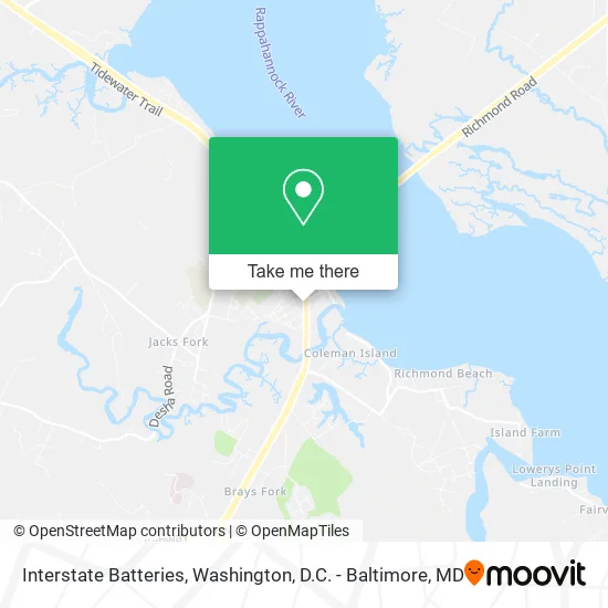 Interstate Batteries map