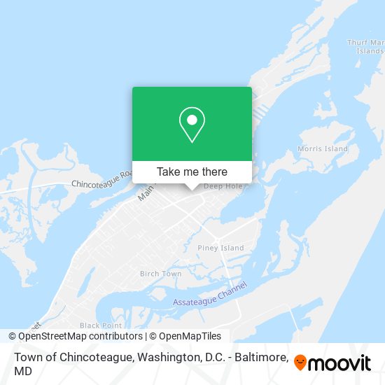 Town of Chincoteague map