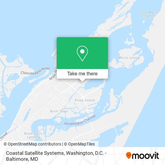 Coastal Satellite Systems map