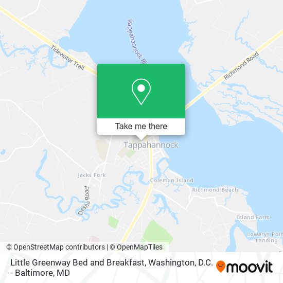 Little Greenway Bed and Breakfast map