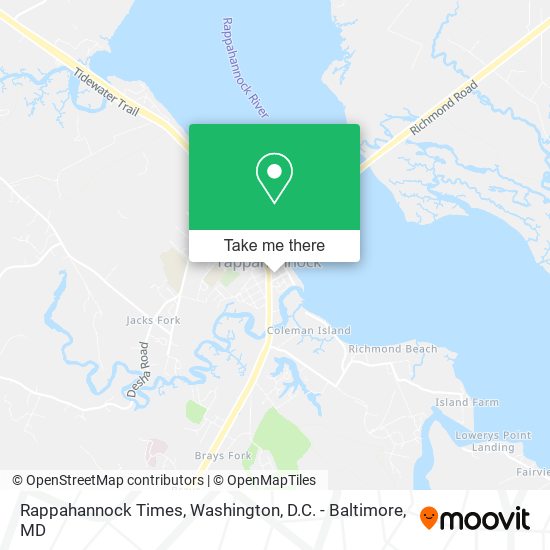 Rappahannock Times map