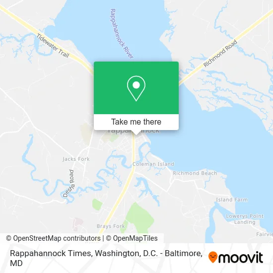 Rappahannock Times map