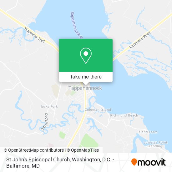 St John's Episcopal Church map