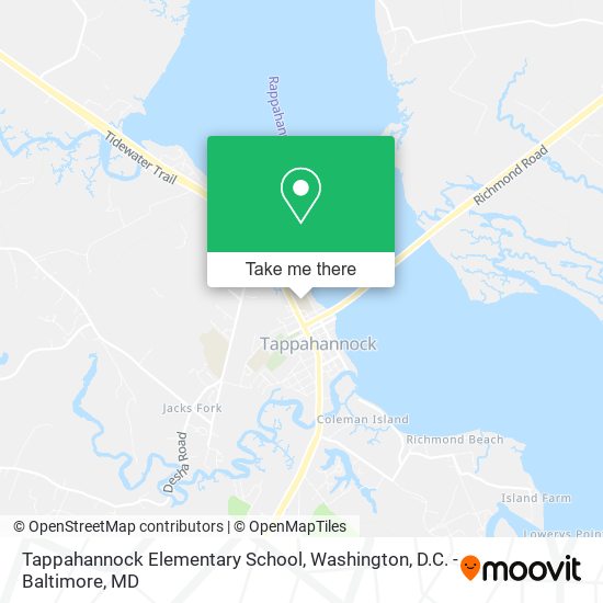 Mapa de Tappahannock Elementary School