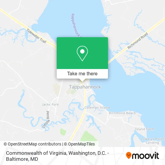 Commonwealth of Virginia map