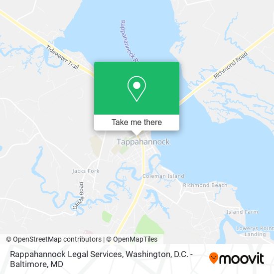 Rappahannock Legal Services map