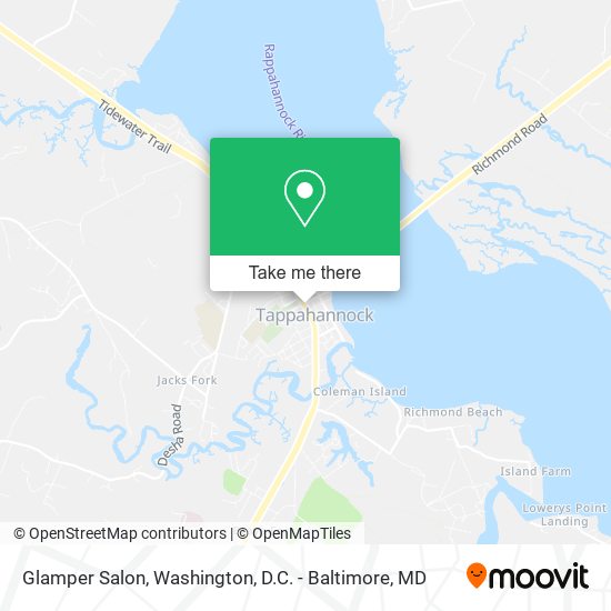 Glamper Salon map