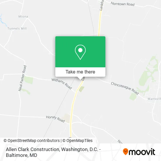 Allen Clark Construction map