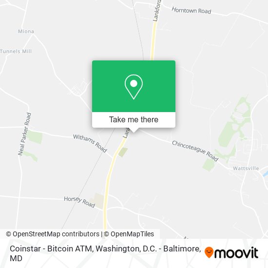 Coinstar - Bitcoin ATM map