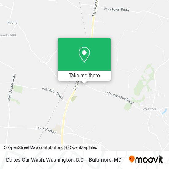 Mapa de Dukes Car Wash