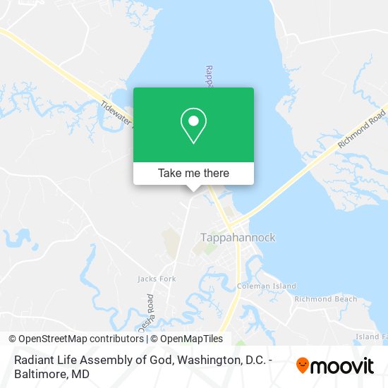 Radiant Life Assembly of God map