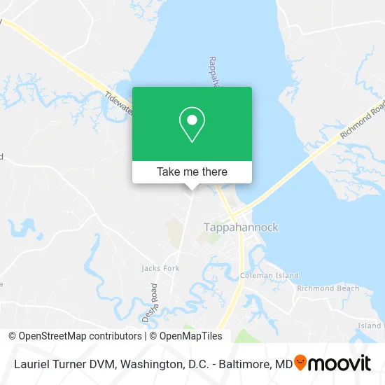 Lauriel Turner DVM map