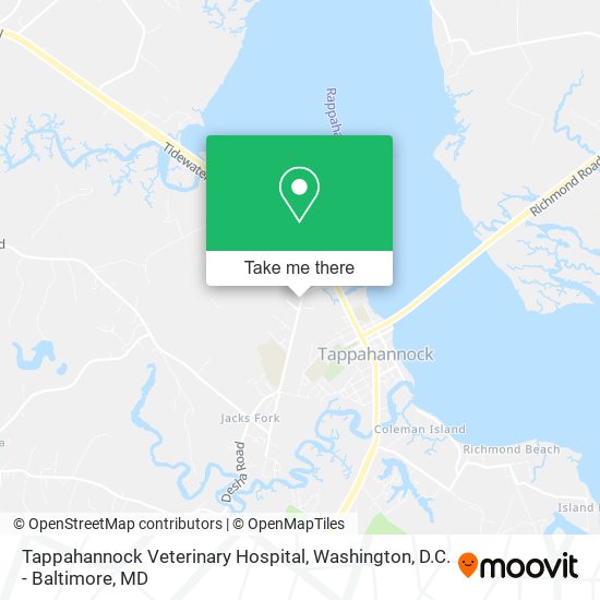 Tappahannock Veterinary Hospital map