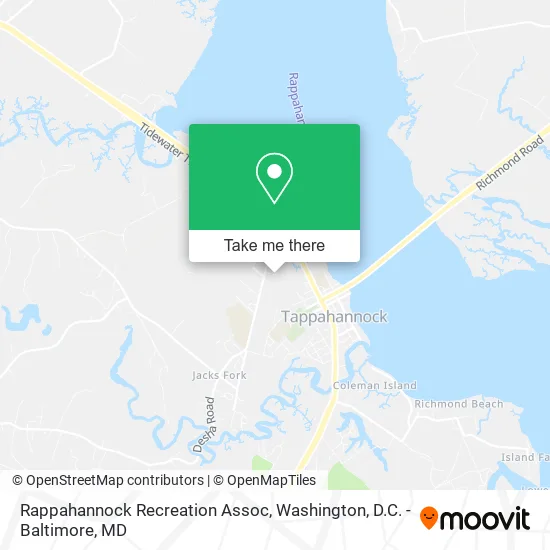 Rappahannock Recreation Assoc map