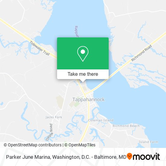 Mapa de Parker June Marina