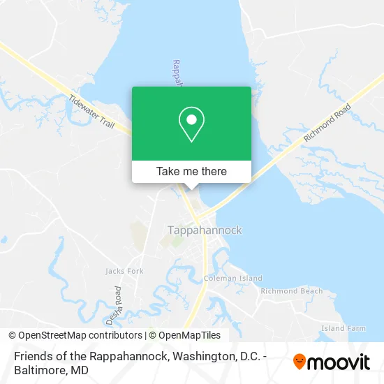 Friends of the Rappahannock map