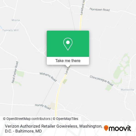 Mapa de Verizon Authorized Retailer Gowireless