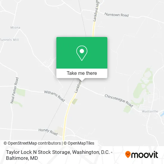 Mapa de Taylor Lock N Stock Storage