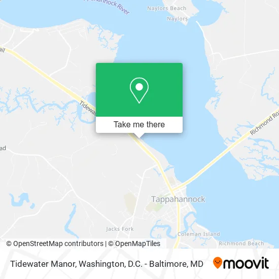 Tidewater Manor map