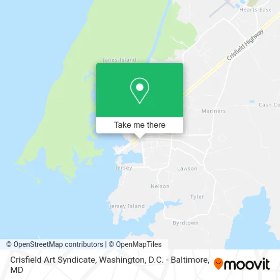 Crisfield Art Syndicate map