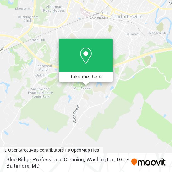 Blue Ridge Professional Cleaning map