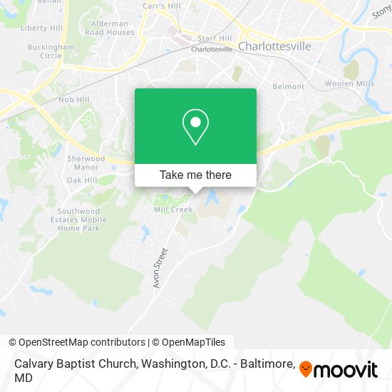 Calvary Baptist Church map