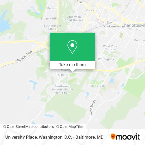 University Place map