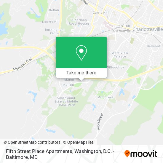 Fifth Street Place Apartments map