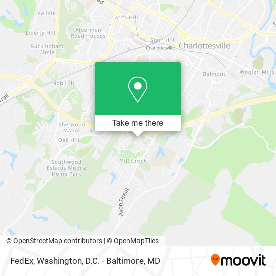 Mapa de FedEx