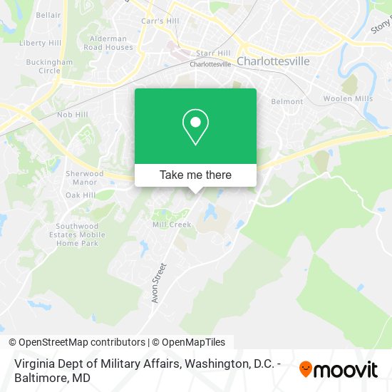 Mapa de Virginia Dept of Military Affairs